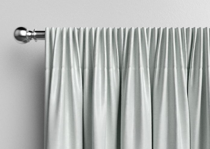 Shima Faux Silk, Silver - Made to Measure Curtains - Image 9